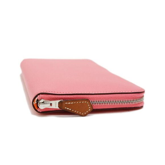 Pre Loved Hermes ZipAround Leather Wallet Women Pink - Picture 3 of 8